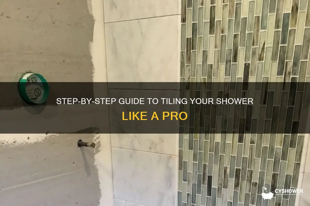 how to add tile to a shower