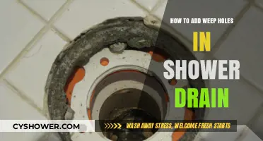 Effective Weep Hole Installation for Shower Drain Waterproofing