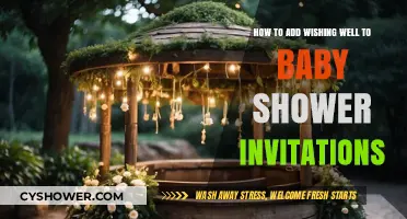 Enchanting Baby Shower Invites with a Wishing Well Touch
