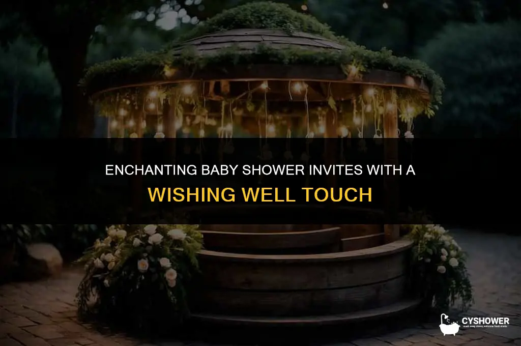 how to add wishing well to baby shower invitations