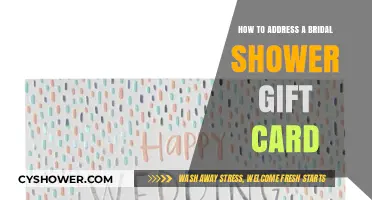 Thoughtful Tips for Addressing a Bridal Shower Gift Card