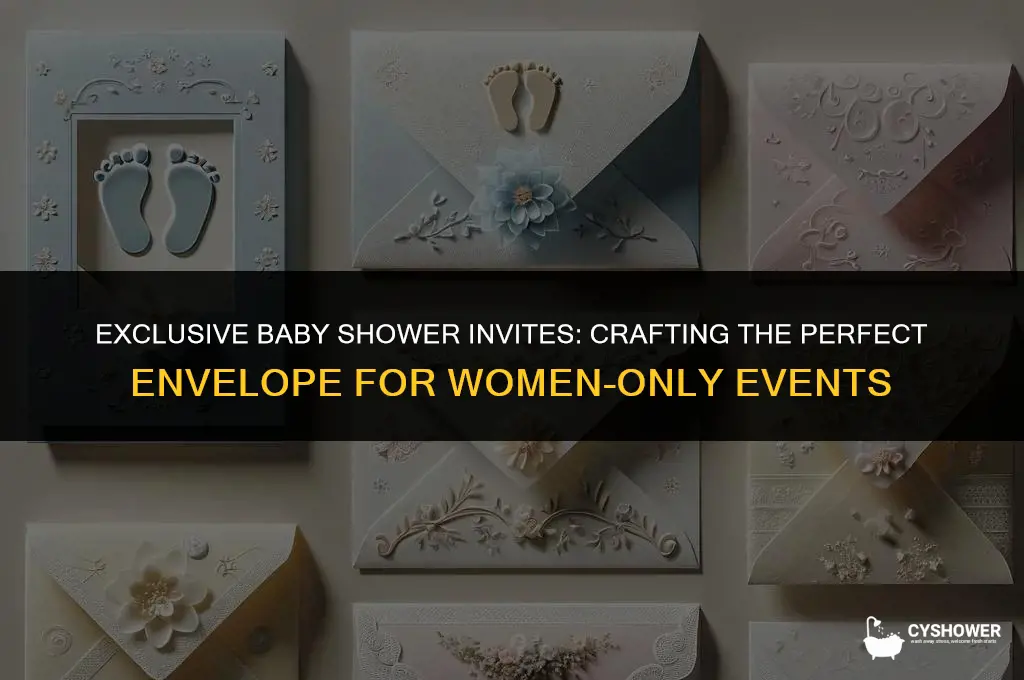 how to address baby shower envelope to women only