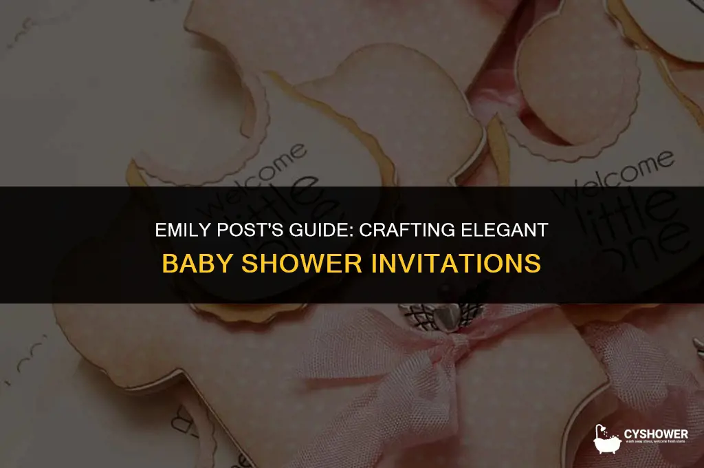 how to address baby shower invitations emily post