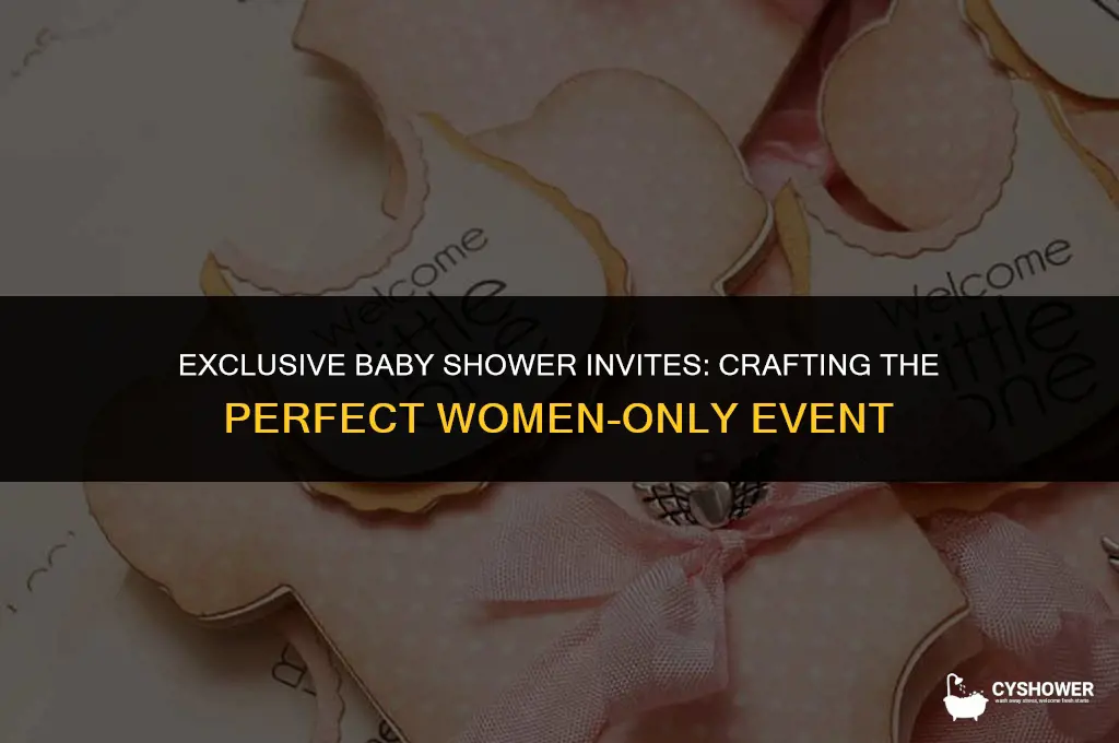 how to address baby shower invites to women only