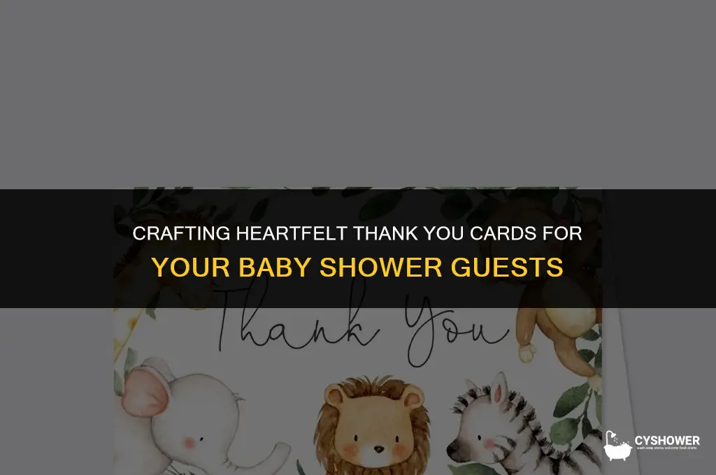 how to address baby shower thank you cards
