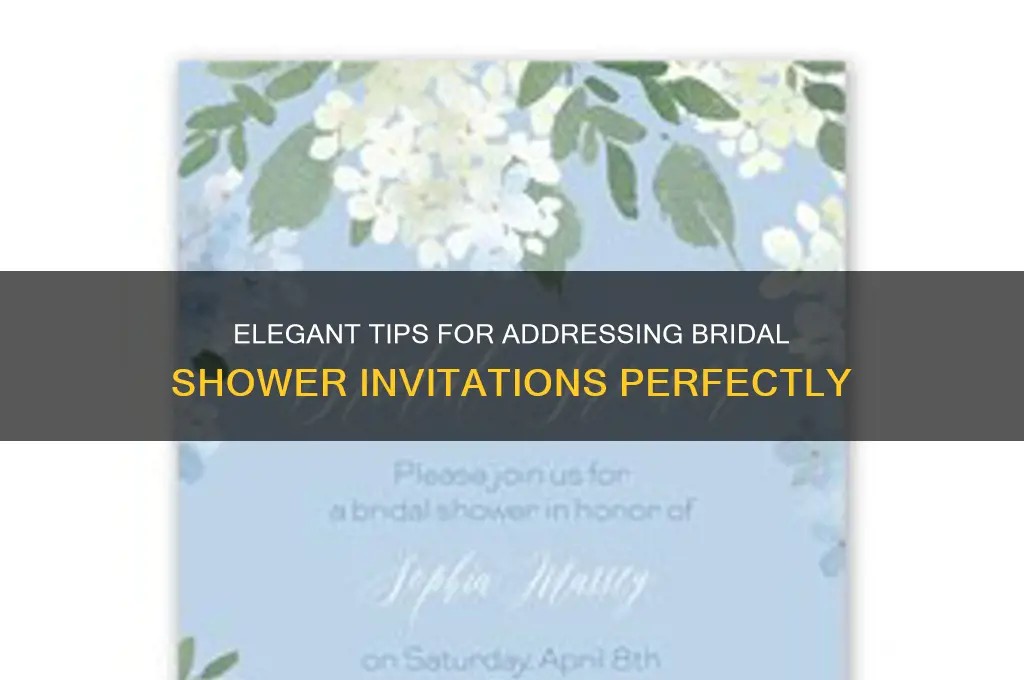 how to address bridal shower invitations