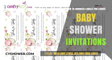Elegant Ideas for Addressing Labels on Ladies' Baby Shower Invitations