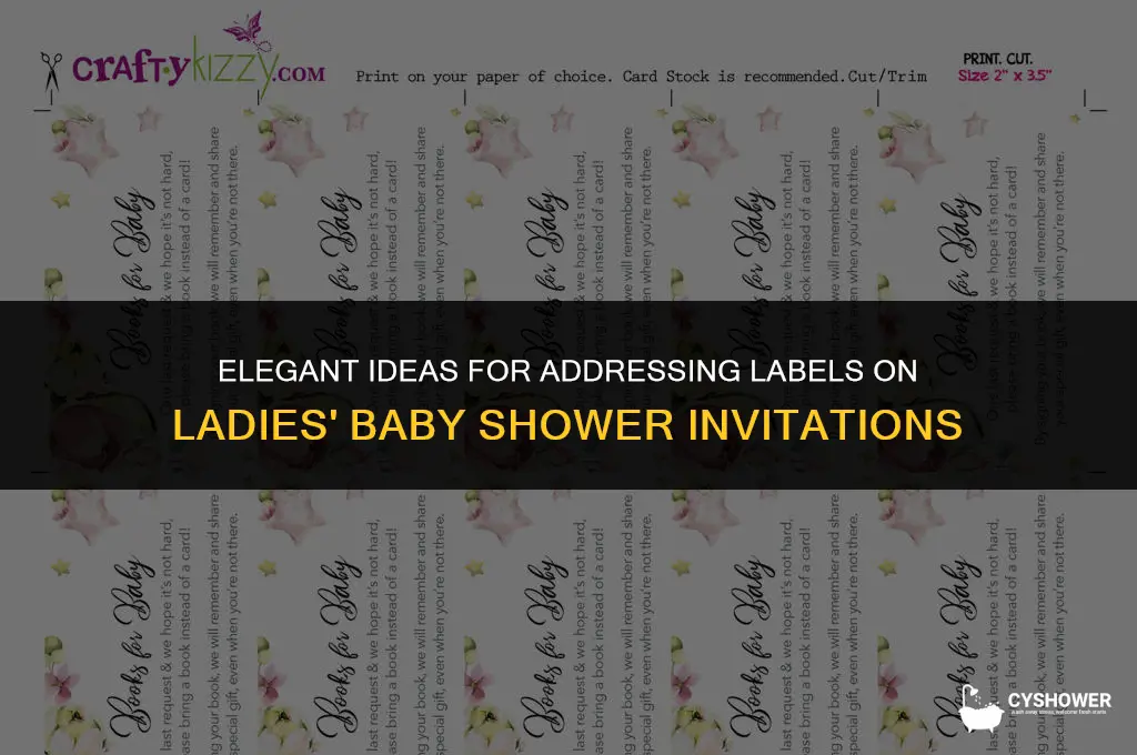 how to address labels for ladies baby shower invitations