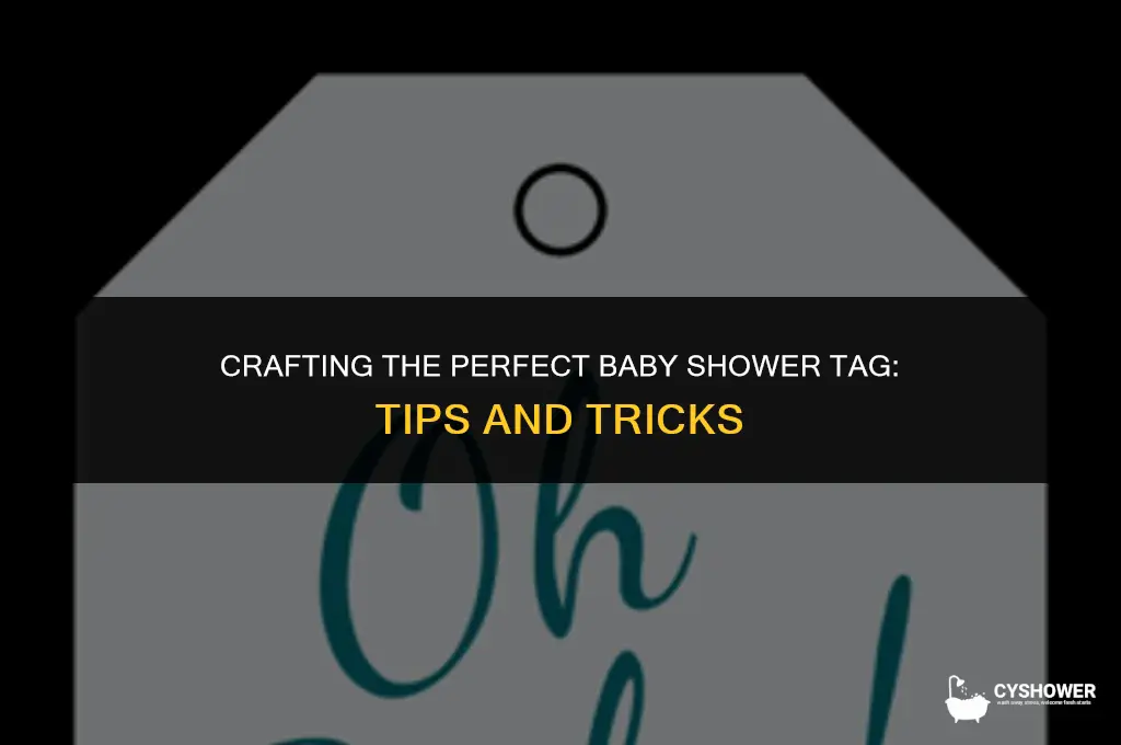 how to address tags for baby shower