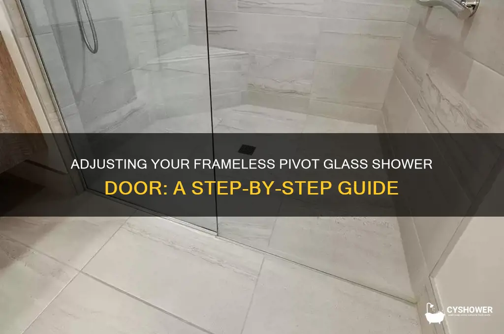 how to adjust a frameless pivot glass shower door