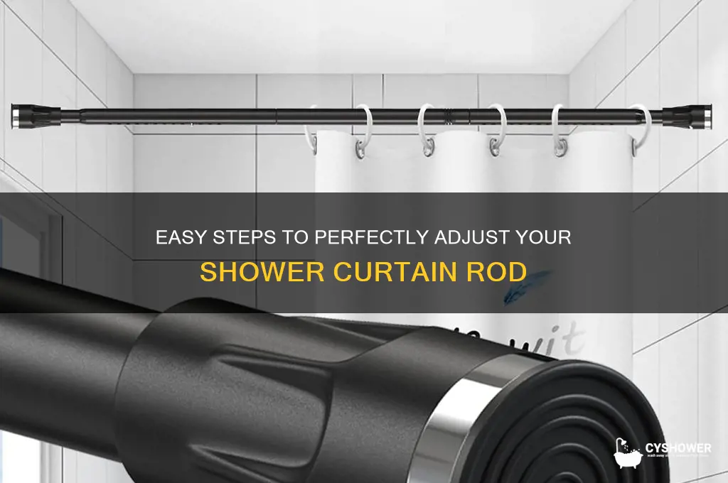 how to adjust a shower curtain rod