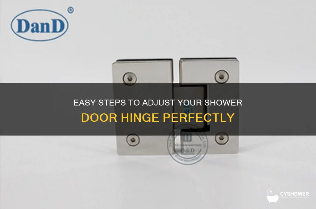 how to adjust a shower door hinge