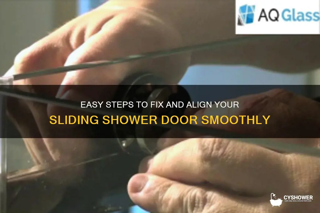 how to adjust a sliding shower door