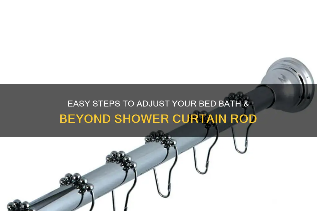 how to adjust adjustable shower curtain rod bed bath beyond