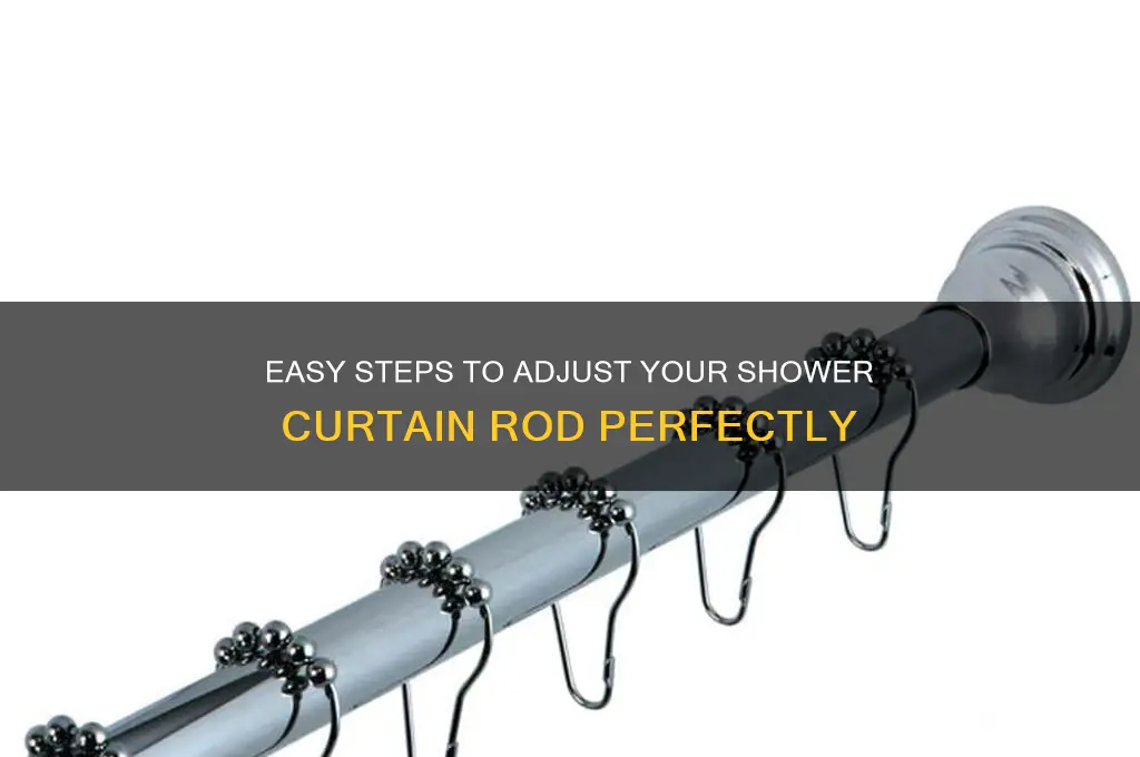 how to adjust adjustable shower curtain rod