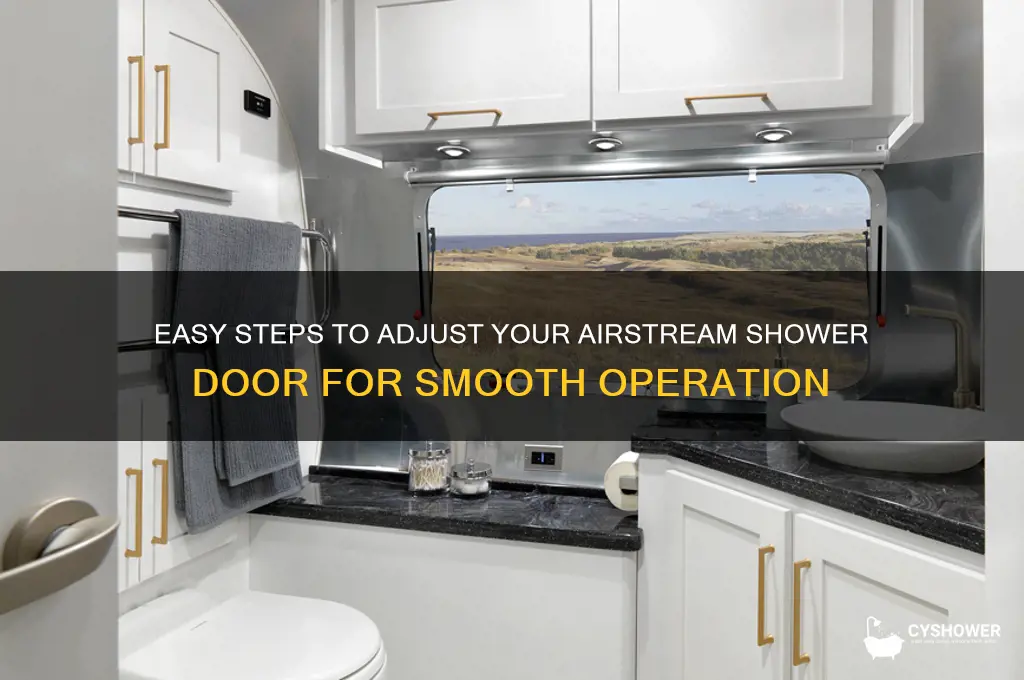 how to adjust airstream shower door
