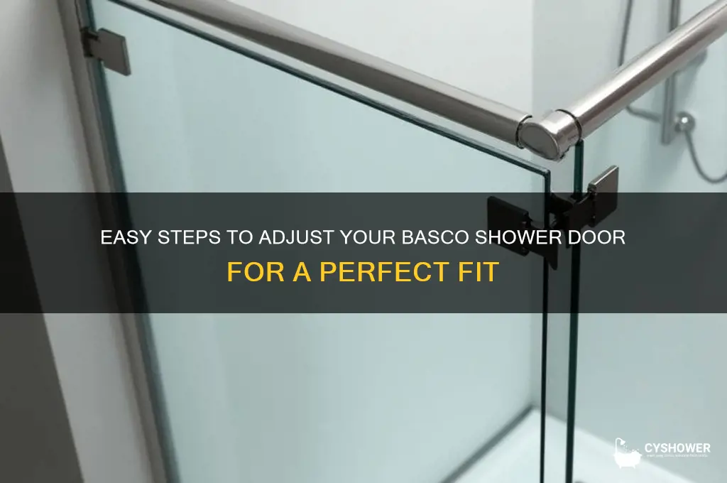 how to adjust basco shower door