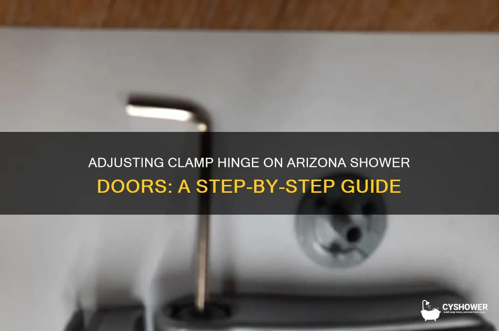 how to adjust clamp hinge arizona shower door