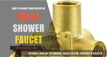 Adjusting Your Moen Shower Faucet's Cold Water Settings: A Simple Guide