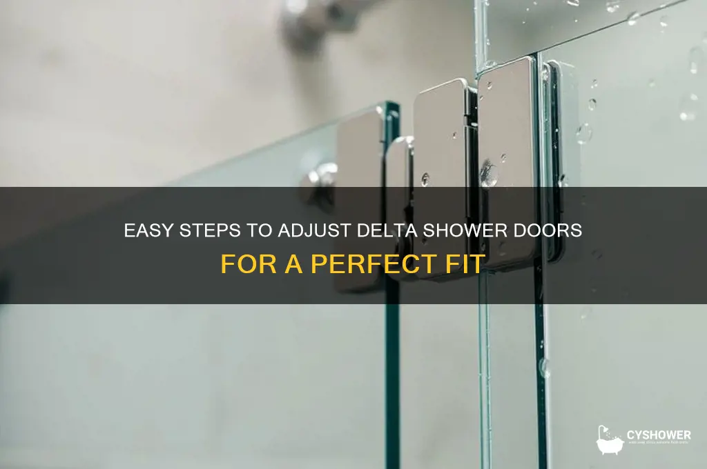 how to adjust delta shower doors