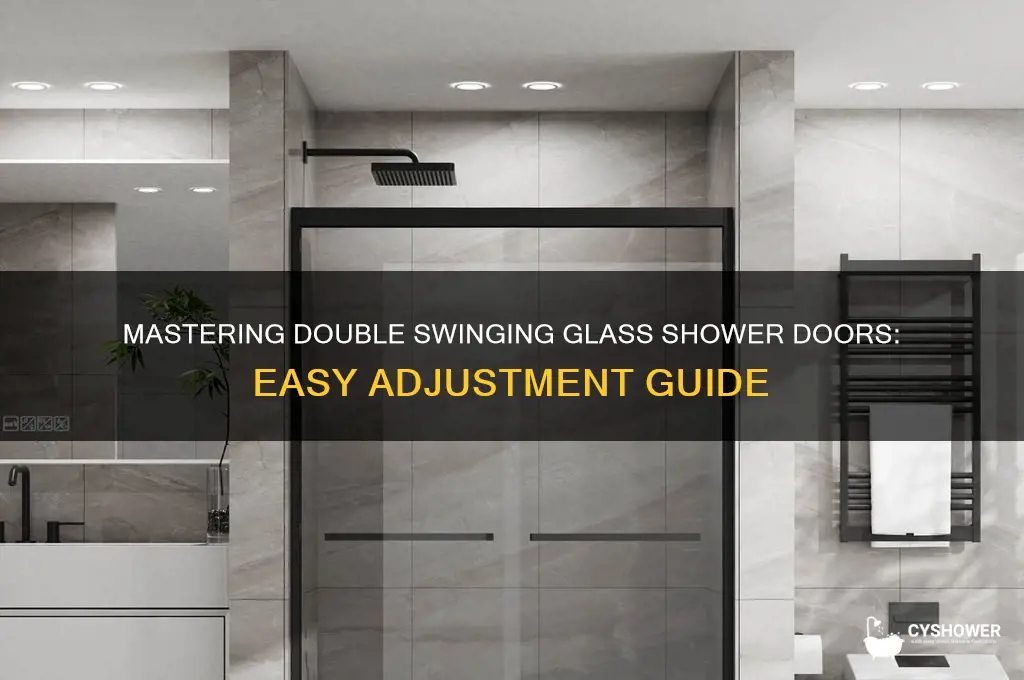 how to adjust double swinging gall shower doors