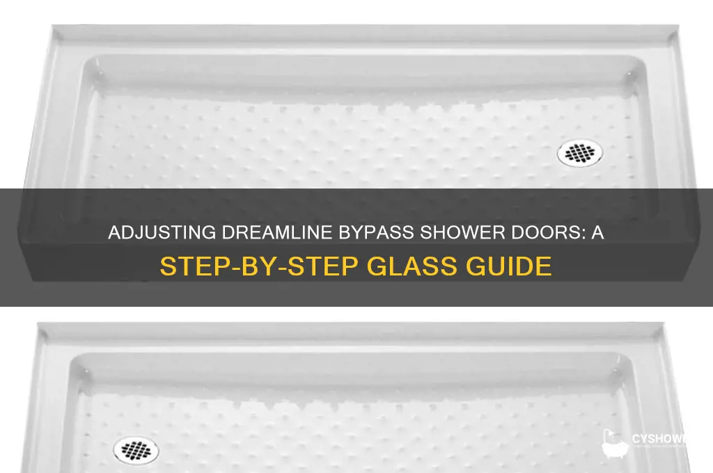 how to adjust dreamline bypass shower doors glass