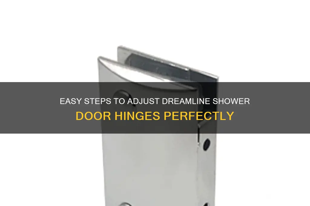 how to adjust dreamline shower door hinges