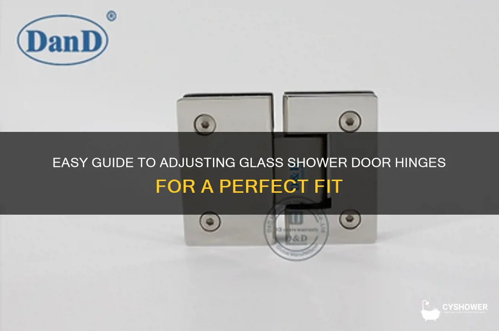 how to adjust glass shower door hinges