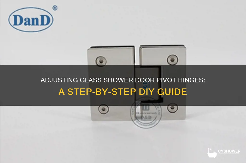 how to adjust glass shower door pivot hinge