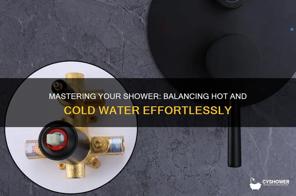 how to adjust hot and cold water in shower
