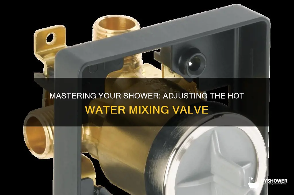 how to adjust hot water mixing valve shower