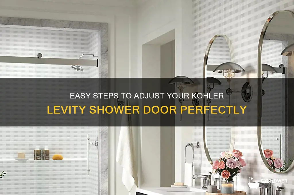 how to adjust kohler levity shower door