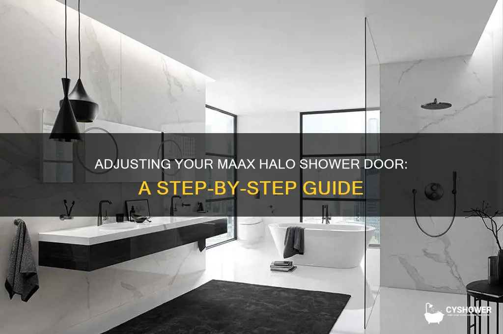 how to adjust maax halo shower door