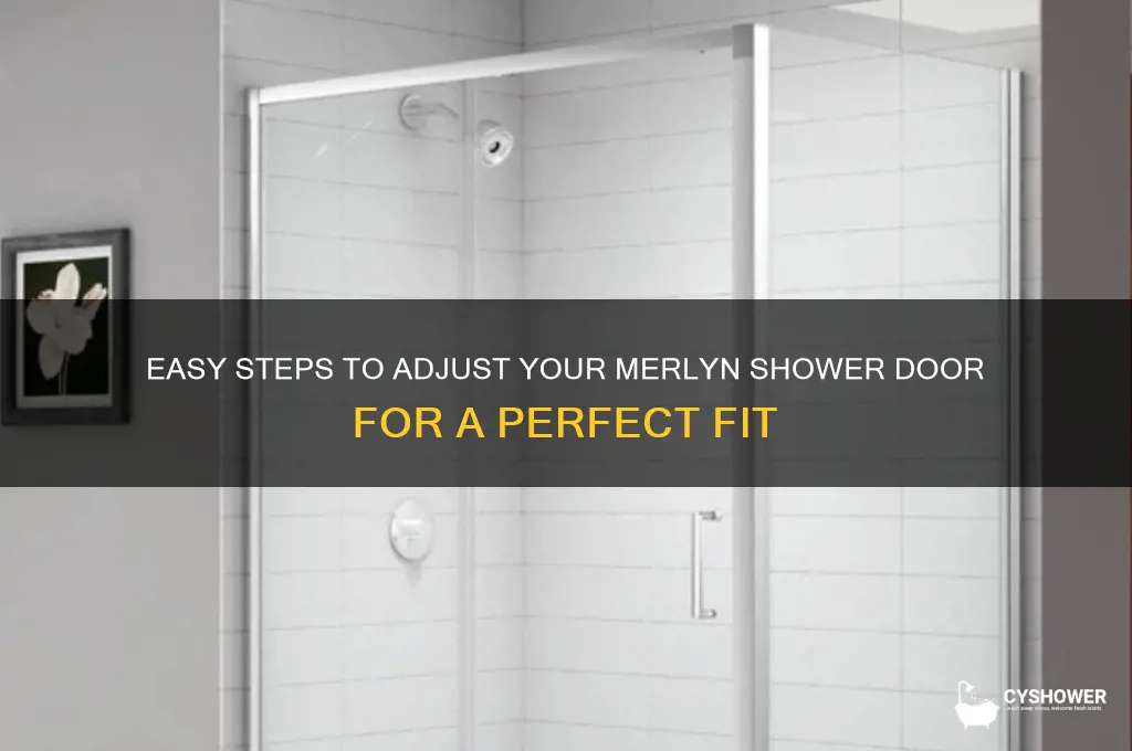 how to adjust merlyn shower door
