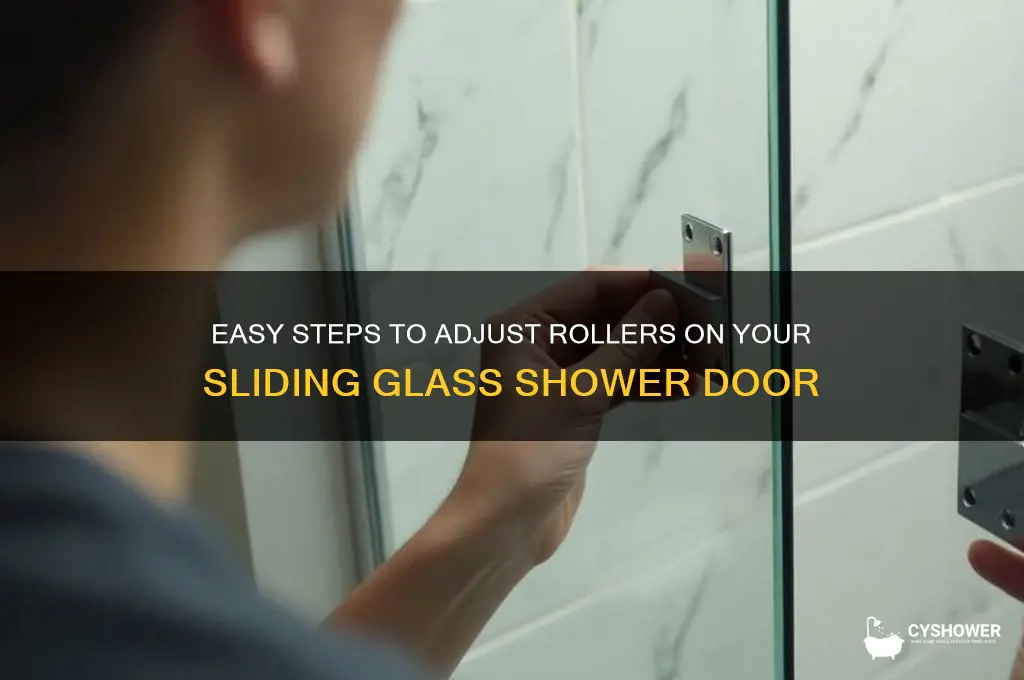 how to adjust rollers on sliding glass shower door