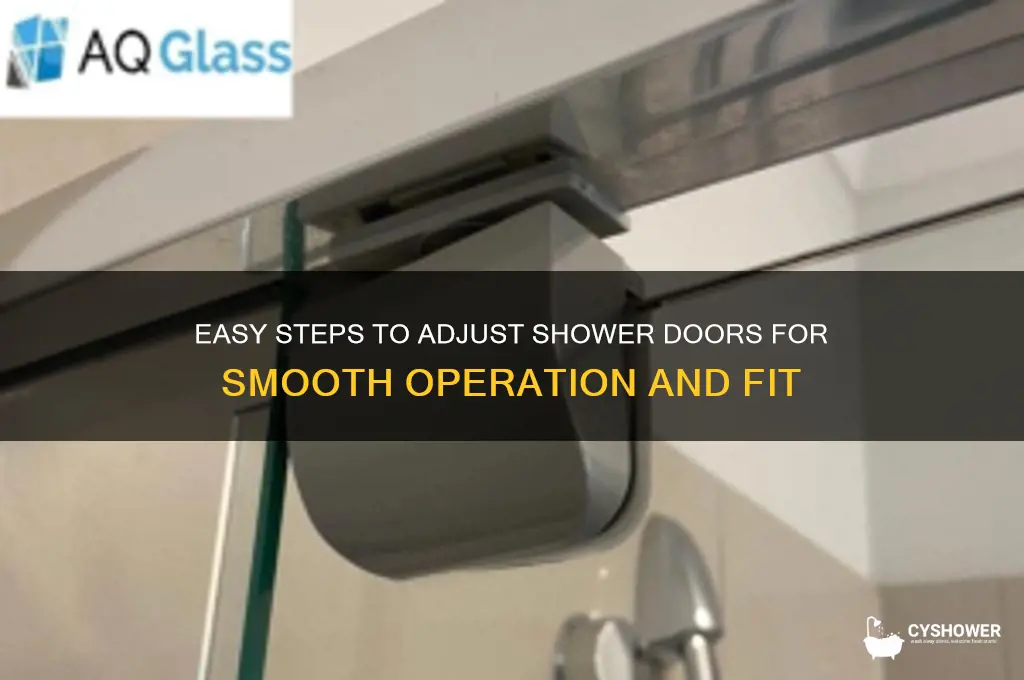 how to adjust shower doors