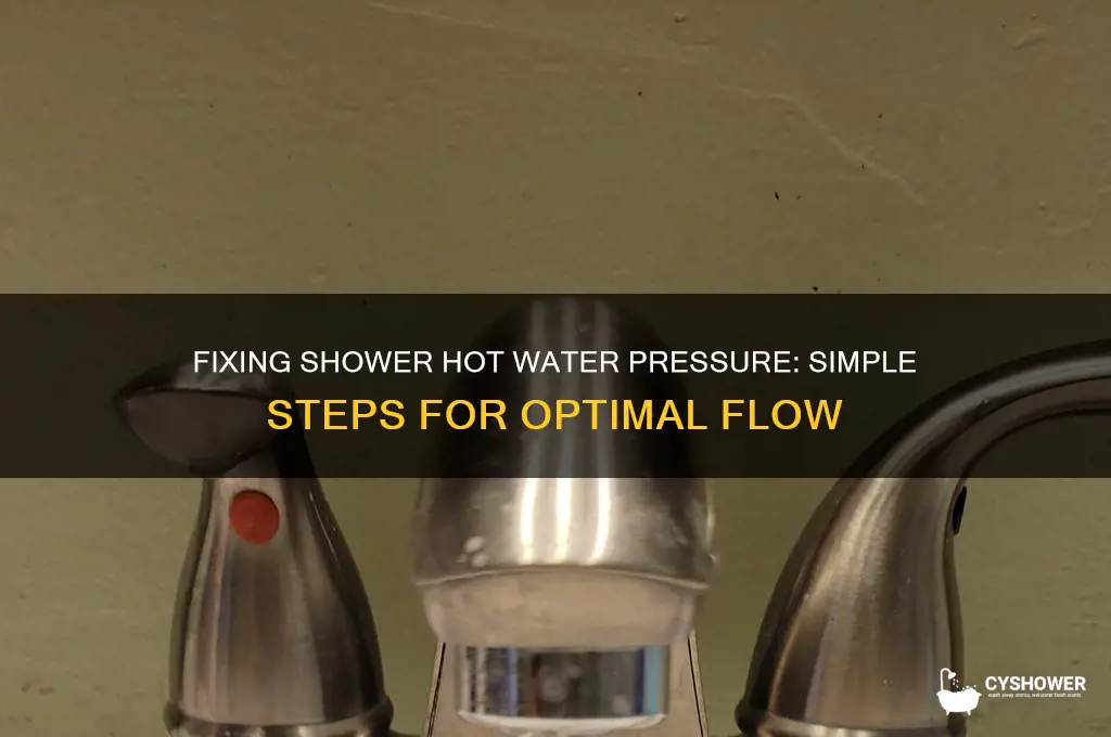 how to adjust shower hot water pressure