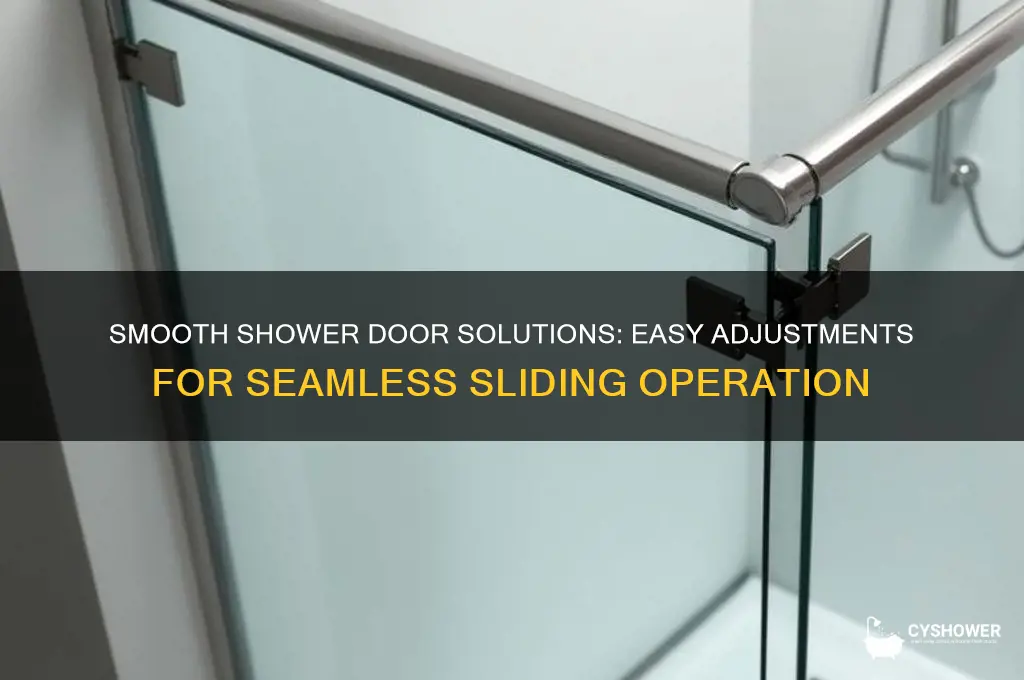 how to adjust shower sliding glass door for smooth operation