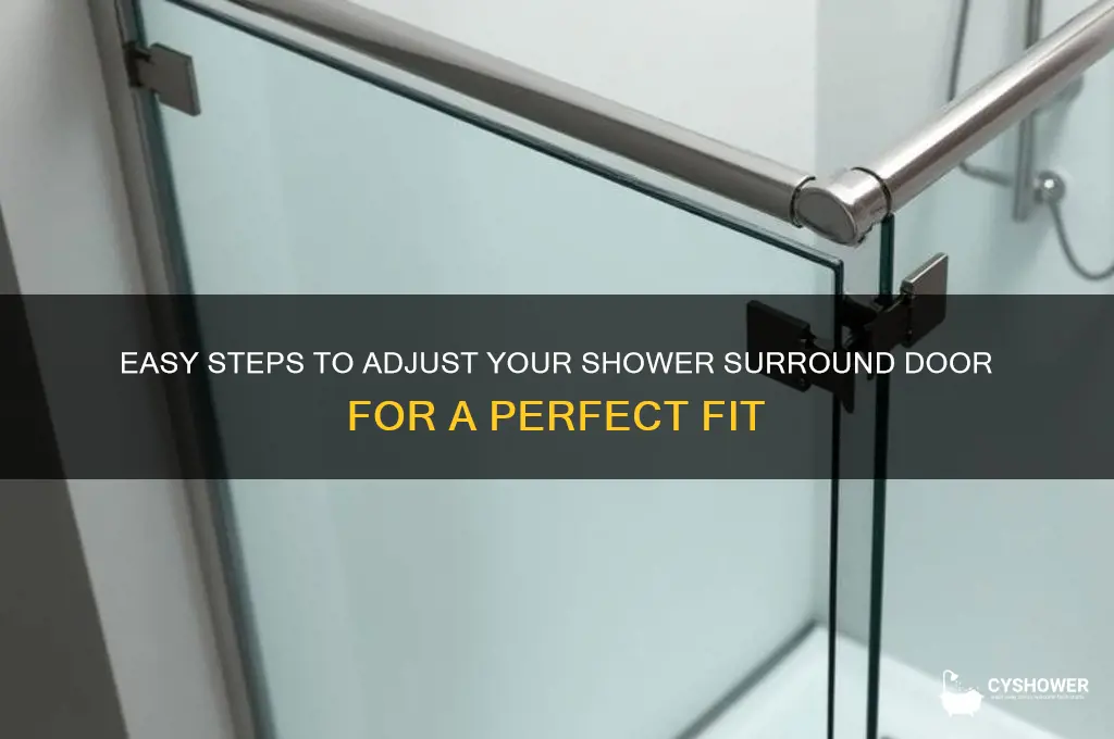 how to adjust shower surround door
