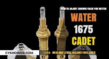 Adjusting Your 1675 Cadet Shower Valve for Hotter Water: A Guide