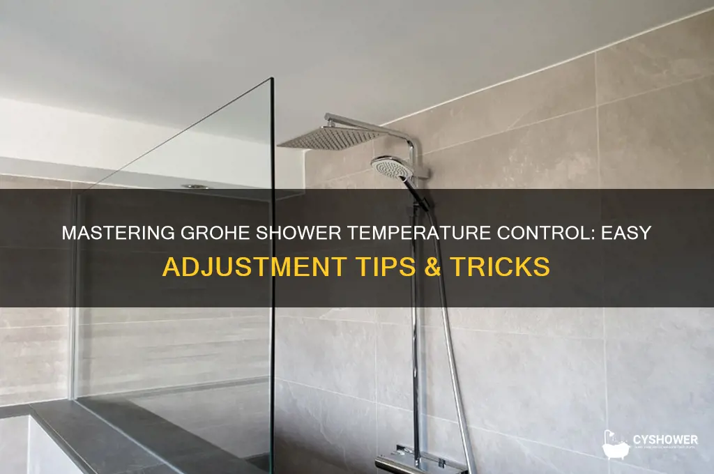 how to adjust shower water temperature grohe