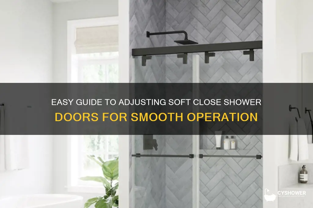 how to adjust soft close shower doors