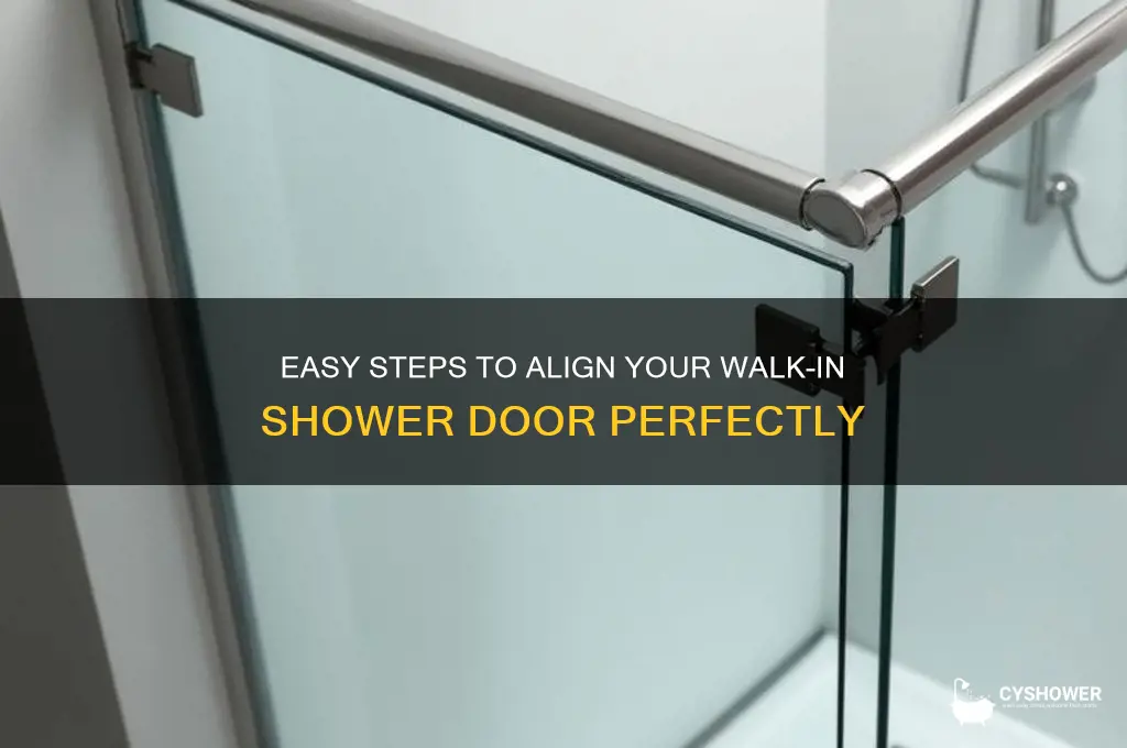 how to adjust the door on a walk in shower
