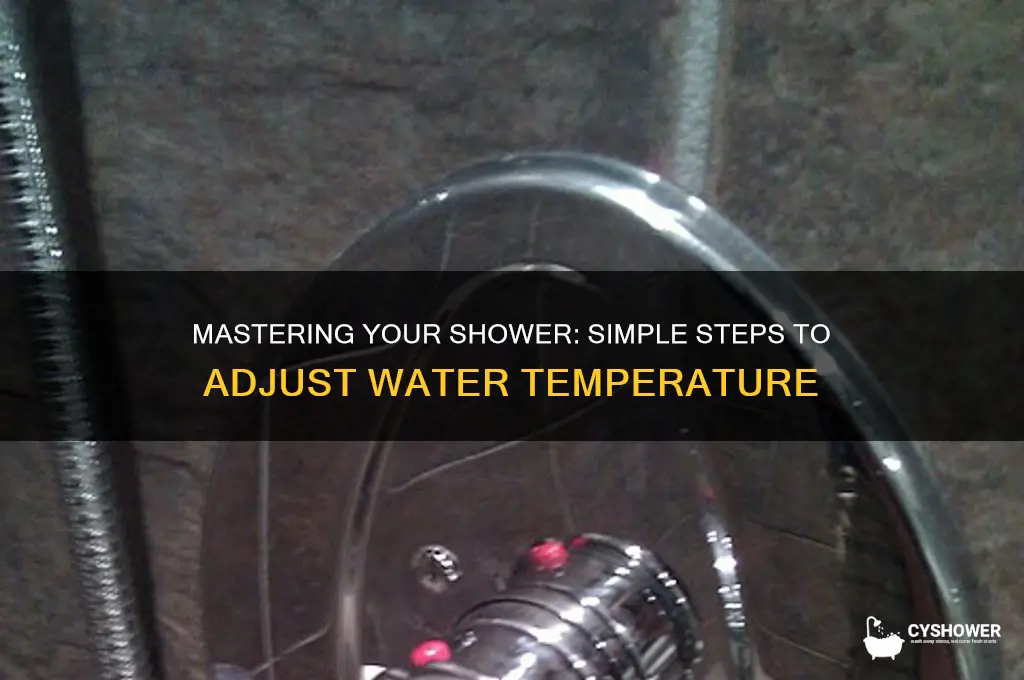 how to adjust the shower water temprature