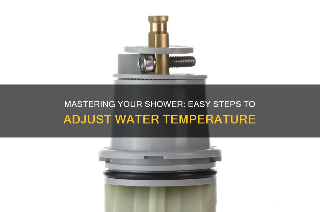 how to adjust the water temperature on a shower faucet