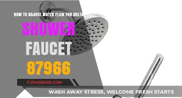 Adjusting Water Flow in Delta Shower Faucet 87966: A Step-by-Step Guide