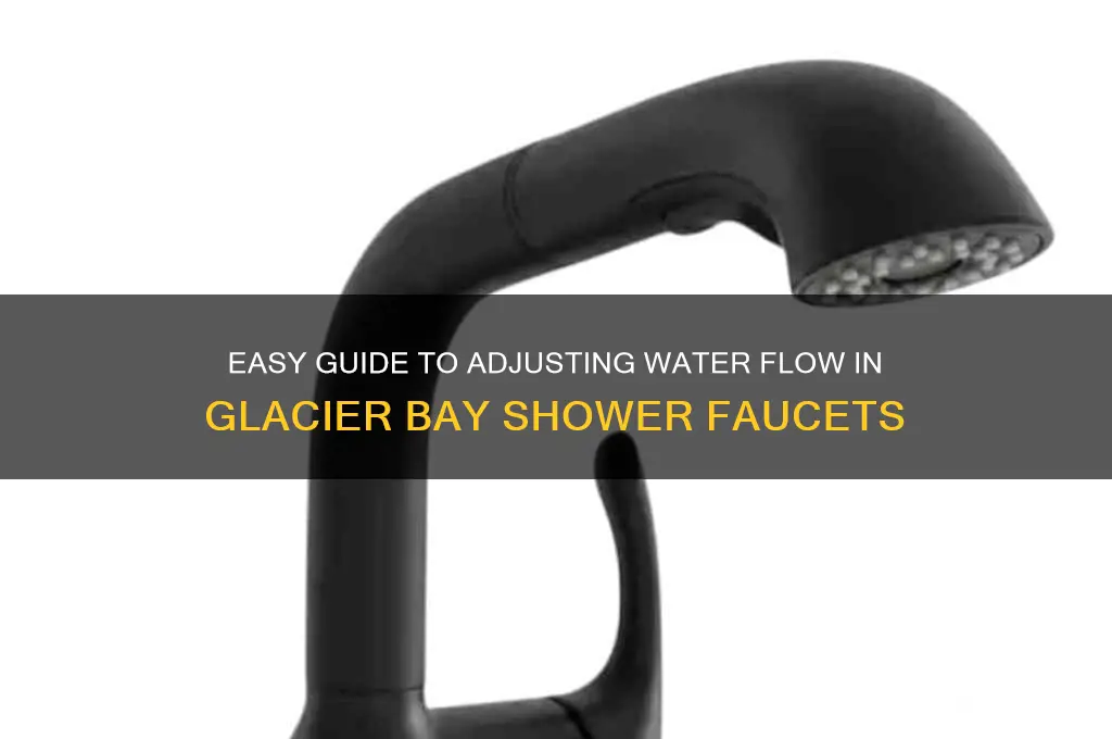 how to adjust water flow in glacier bay shower faucet