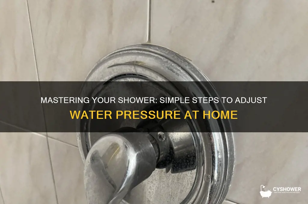 how to adjust water pressure in house shower