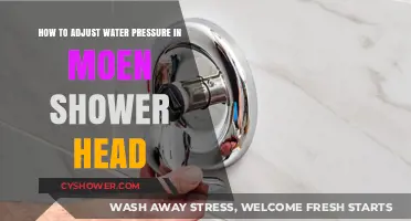 Adjusting Your Moen Shower Head's Water Pressure: A Simple DIY Guide