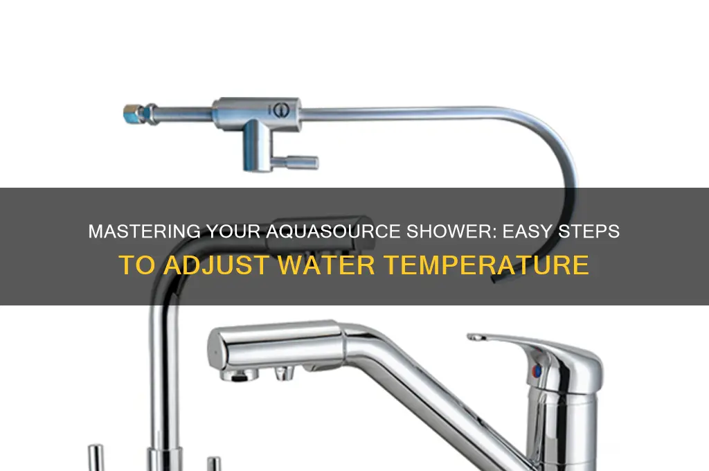 how to adjust water temp in shower on aquasource
